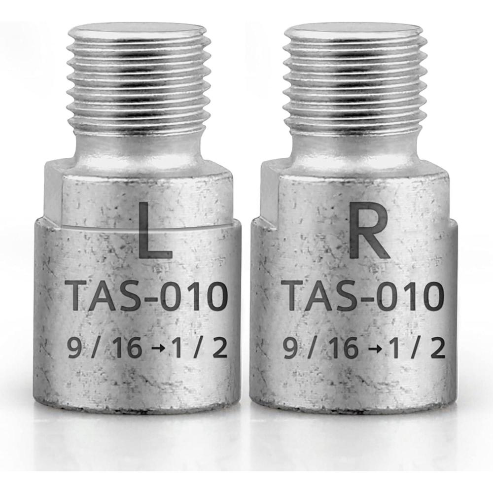 imageHikenture Bike Pedal Adapter 916quot to 12quot Bicycle Pedals Chrome Molybdenum Steel PairSilver Solid