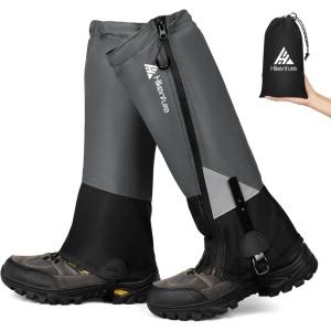 Hikenture Gaiters for Hiking Waterproof, Leg Gaiters with Upgraded Zipper Design, Lightweight Shoe Gaiters for Men Women, Dirt-Proof Ripstop Hiking Gaiters, Breathable Boot Gators, Small