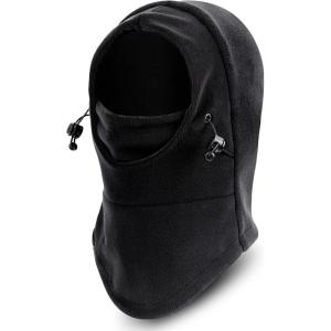 Hikenture Kids Balaclava Ski Mask, Children Winter Face Mask, Fleece Full Face Snow Mask with Adjustable Hood, Windproof Snowmobile Balaclava Neck Warmer & Winter Ski Hats for Boys, Girls(B1)